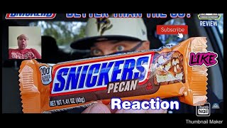 Reaction to Snickers® Pecan Review 🍫  Could It Be Better Than The Original  theendorsement [upl. by Lola]