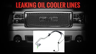 Oil Cooler Line Replacement 0913 GM Trucks [upl. by Valenza]