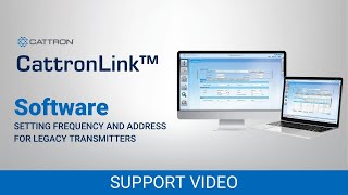 Setting the Frequency and Address for Legacy Remtron™ Transmitters Using CattronLink™ [upl. by Pirbhai]