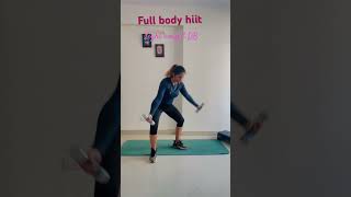 Full body hiit with light weight DB🔥💥💪🏋️‍♀️fatloss fitness trending viral shorts fitmom [upl. by Durrell]