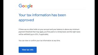 Your tax information has been approved Easy Steps [upl. by Claudian]