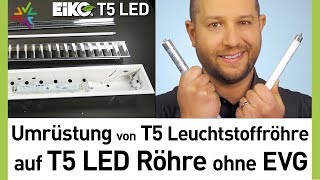 Umrüstung von T5 auf LED Röhre ohne Vorschaltgerät in 4 Schritten [upl. by Buxton]