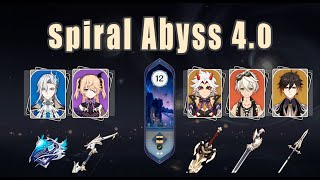 Spiral Abyss 40  full clear  DUO amp TRIO  c0 Neuvillette amp c0 Arataki Itto [upl. by Bibeau]