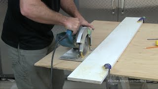 How To Make A Straight Cut Using A Circular Saw [upl. by Ninos]