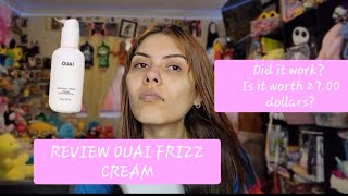 REVIEW OUAI ANTI  FRIZZ CREAM [upl. by Hgieloj]