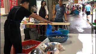 Rainy day Taiwan seafood auction live 20241116 [upl. by Inaleon]