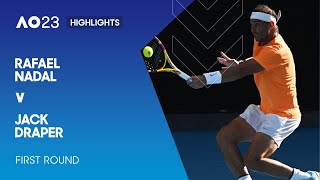 Rafael Nadal v Jack Draper Highlights  Australian Open 2023 First Round [upl. by Isac191]