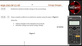 AQA GCSE Specimen Paper 1 Q6 Combined Science Chemistry Higher Tier Past Revision Energy Changes [upl. by Annaj]