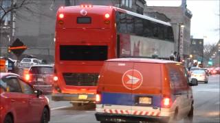 Buses leaving CUTA TransExpo 2015 Montréal [upl. by Norrehs337]