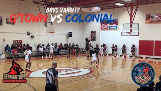 Colonial Middle School CMS vs Germantown Middle School GMS Boys Varsity Basketball 2024 [upl. by Tedda426]