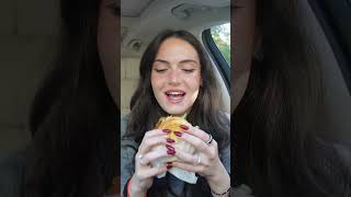 Shake Shack Car Mukbang 🍔 [upl. by Amuwkuhc]