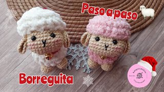 Borreguita tejida a crochet  oveja amigurumi Paso a paso 🐑 [upl. by Adnamal]