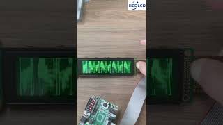 25664 graphic dot matrix LCD module green lightelectronic [upl. by Eidnac972]