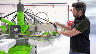 The first ever selfcontained automatic screen printing machine [upl. by Enella]