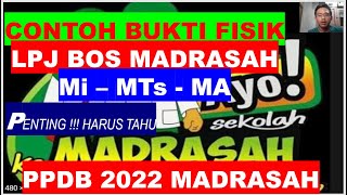 CONTOH BUKTI FISIK LPJ BOS  RUTIN PPDB 2022 PART 1 [upl. by Lyrred]