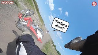 Going Down HARD on the CRF450 [upl. by Raycher]