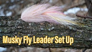 Musky Fly Fishing Leader Set Up  How To [upl. by Eilraep286]