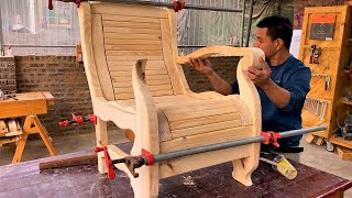 Amazing Curved Woodworking Unique Furniture Designs 🪚✨ Woodworking CurvedFurniture [upl. by Adyahs]