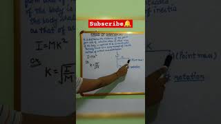 Radius of Gyration short rotationalmotion class11th physics [upl. by Brottman374]