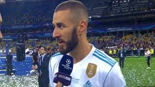 KARIM BENZEMA ENTREVISTA HD SEGUIRE EN EL MADRID FINAL RMLP CHAMPIONS LEAGUE 2018 OSCARSHOWNEW [upl. by Aneer413]