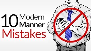 10 Modern Manner Mistakes  Bad Etiquette That KILLS First Impressions [upl. by Aryc]