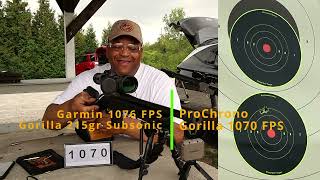 Chronograph Garmin vs ProChrono Gorilla 300Blackout Subsonic vs Reloads Accuracy Test [upl. by Irat]