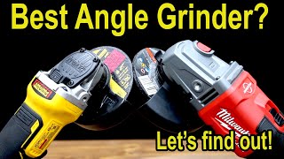 Best Angle Grinder Milwaukee vs DeWalt Makita Ryobi Craftsman Ridgid Bosch Metabo HPT Workpro [upl. by Adnale]