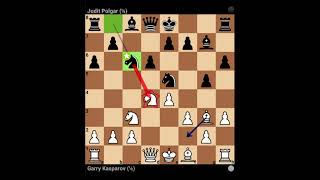 10 Garry Kasparov vs Judit Polgar 2001Sicilian Defense Najdorf  English Attack AntiEnglish [upl. by Gaut]