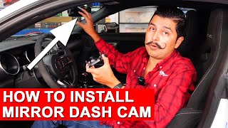 How to Install Mirror Dash Cam HIDING ALL CABLES [upl. by Nylodnew]