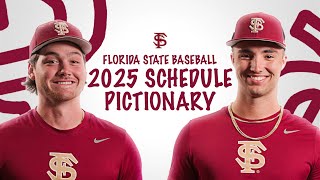 FSU Baseball Schedule Release  Pictionary Edition [upl. by Aiouqes]