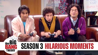 Season 3 Hilarious Moments  The Big Bang Theory [upl. by Mungam]