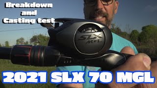 SHIMANO SLX 70 MGL CASTING PERFORMANCE AND SPECS [upl. by Anertak]