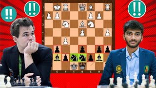 Combine Chess Game 05 By Magnus Carlsen vs Gukesh D [upl. by Aihsenad]