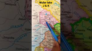 wular lake position J amp K upsc shorts [upl. by Mellen]