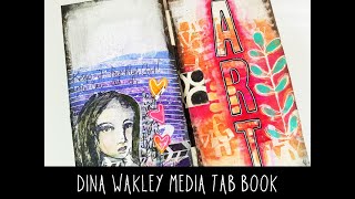 Dina Wakley Media Tab Book [upl. by Trahern]