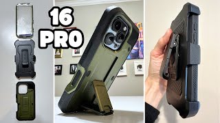 SUPCASE 360 Protective Rugged iPhone 16 Pro Case with Kickstand  Belt Clip  Full Review [upl. by Werdn]