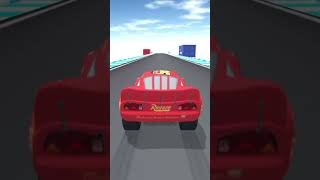 Lightning McQueen Cars on Stunt modebeamngdrive mcqueencrash mcqueens [upl. by Peonir]