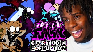 They Cursed Mordecai amp Rigby  Friday Night Funkin Cartoon Corruption DEMO [upl. by Tshombe]