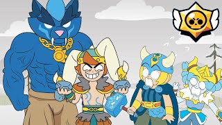 Brawl Stars Animation Fenrir Buzz and Loki Chester vs Thor Bibi [upl. by Aneetsyrk]