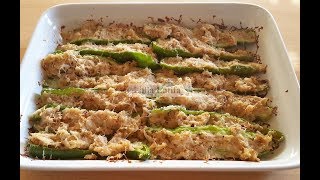 Recette Poivrons verts farcis au four [upl. by Bethany]