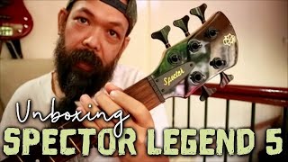 Unboxing Reveal Spector Legend 5 Bass Guitar [upl. by Nedap]