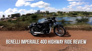 Benelli Imperiale 400 Highway Ride Review [upl. by Curt]