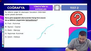 Türkiyenin Su Kaynakları Test 2 Soru 1 AKIN GÜNEŞ [upl. by Barboza]