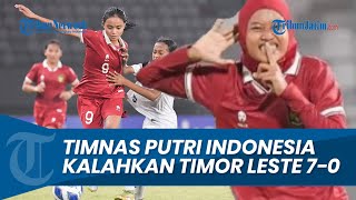 Timnas Putri Indonesia Hajar Timor Leste 70 Penyisihan Grup A Piala AFF U19 2023 [upl. by Wrdna717]