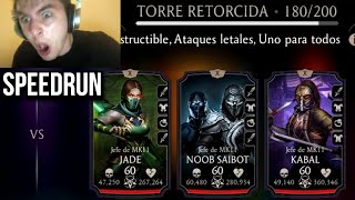 MK Mobile quotSpeedrunquot Batalla 180 Torre Retorcida Fatal [upl. by Leidag14]