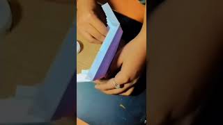 How to make paper book lamp 🪔craft craftideas art artist [upl. by Eicyal]