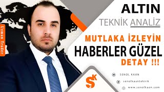 ALTIN ANALİZİ GÜZEL HABERLER VAR [upl. by Dempstor]