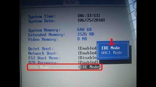 Intel Bios Sata Mode IDE AHCI RAID Options Setting Karna Sikhen [upl. by Aivan920]