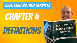 NC Notary Public Terms You Must Know Chapter 4 Review [upl. by Nehpets619]