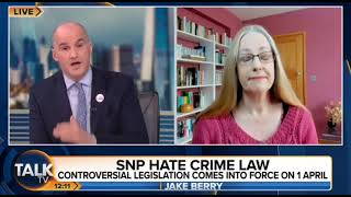 Scots hate crime law Matthew Stadlen tells Helen Joyce she is hateful for calling a man a man [upl. by Chipman]